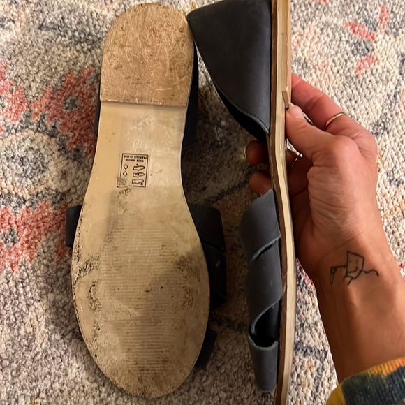 COPY - BDG blue suede sandals size 10 - Picture 2 of 5